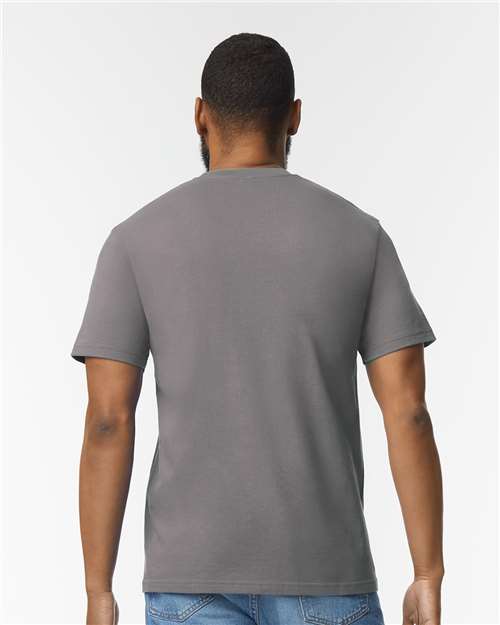 Gildan 65000, Unisex Softstyle Midweight T-shirt, Charcoal