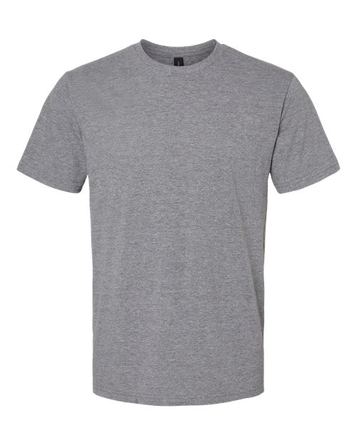 Gildan 65000, Unisex Softstyle Midweight T-shirt, Graphite Heather