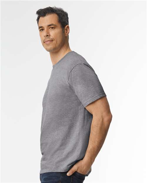 Gildan 65000, Unisex Softstyle Midweight T-shirt, Graphite Heather