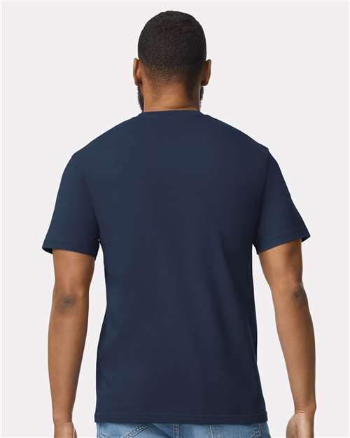 Gildan 65000, Unisex Softstyle Midweight T-shirt, Navy