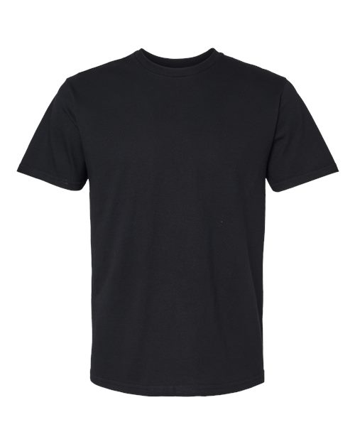Gildan 65000, Unisex Softstyle Midweight T-shirt, Pitch Black