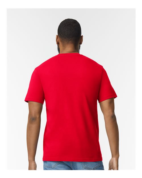 Gildan 65000, Unisex Softstyle Midweight T-shirt, Red