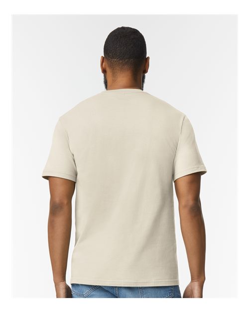 Gildan 65000, Unisex Softstyle Midweight T-shirt, Sand