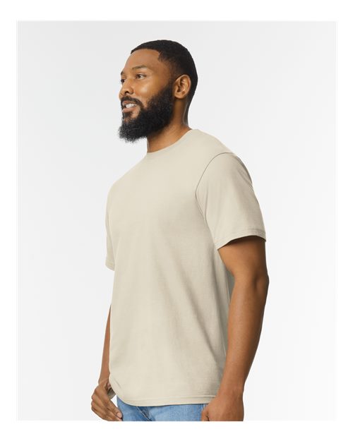 Gildan 65000, Unisex Softstyle Midweight T-shirt, Sand