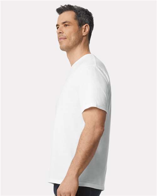 Gildan 65000, Unisex Softstyle Midweight T-shirt, White
