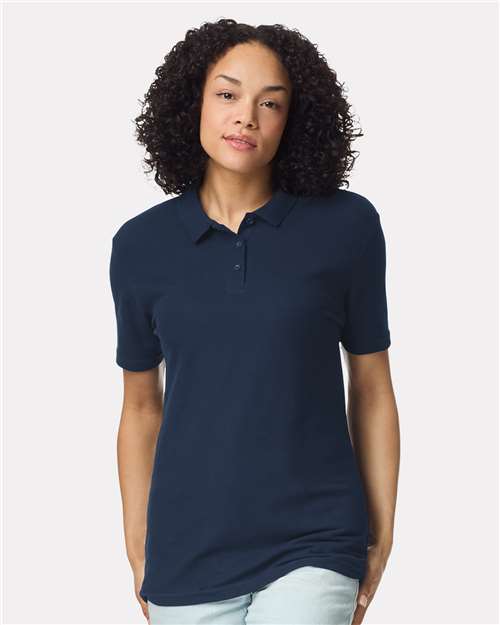 Gildan 64800L, Women's Softstyle Pique Polo, Navy