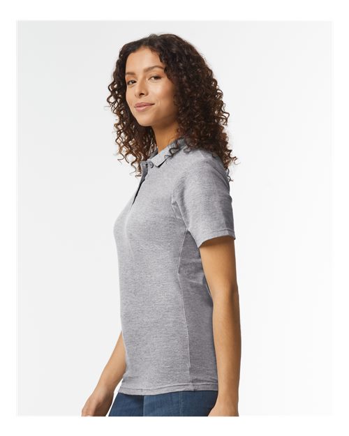 Gildan 64800L, Women's Softstyle Pique Polo, Sport Grey