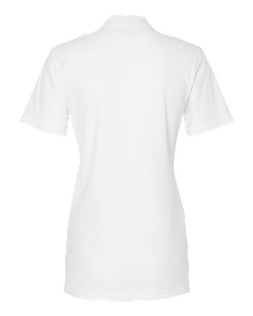 Gildan 64800L, Women's Softstyle Pique Polo, White