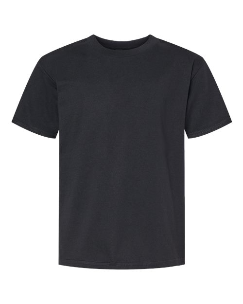 Gildan 65000B, Youth Softstyle Midweight T-shirt, Pitch Black