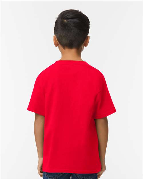 Gildan 65000B, Youth Softstyle Midweight T-shirt, Red
