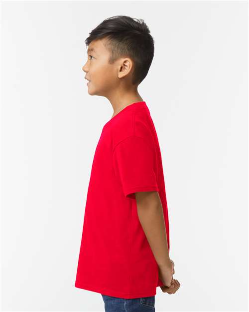 Gildan 65000B, Youth Softstyle Midweight T-shirt, Red