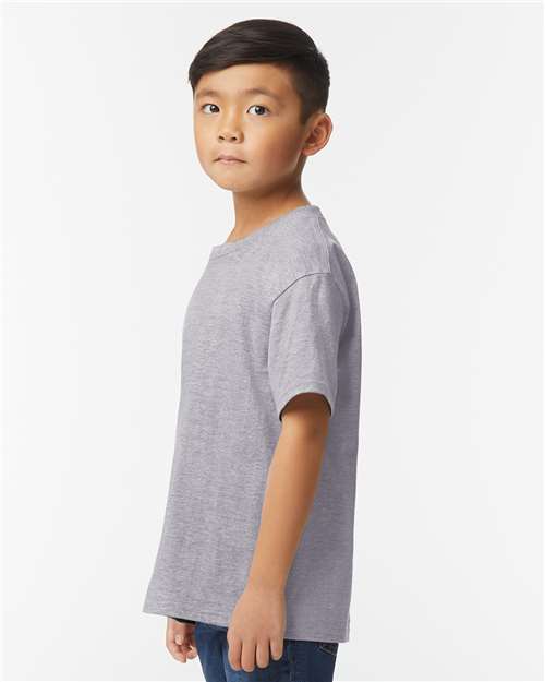 Gildan 65000B, Youth Softstyle Midweight T-shirt, Sport Grey