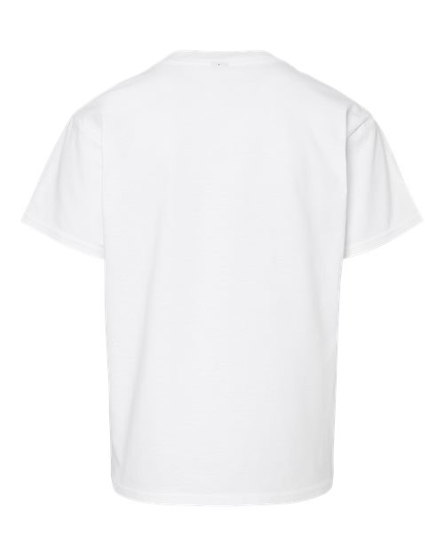 Gildan 65000B, Youth Softstyle Midweight T-shirt, White