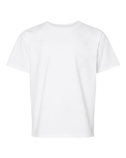 Gildan 65000B, Youth Softstyle Midweight T-shirt, White