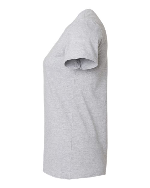 Gildan 65000L Women's Softstyle® Midweight T-Shirt Cotton Cotton-Poly Blend Midweight Moisture-Wicking Polyester Premium Short Sleeves Side-Seamed Slim Fit Sport / Athletic T-Shirts Tear-Away Label Tops Womens Womens Tops Woven Shirts