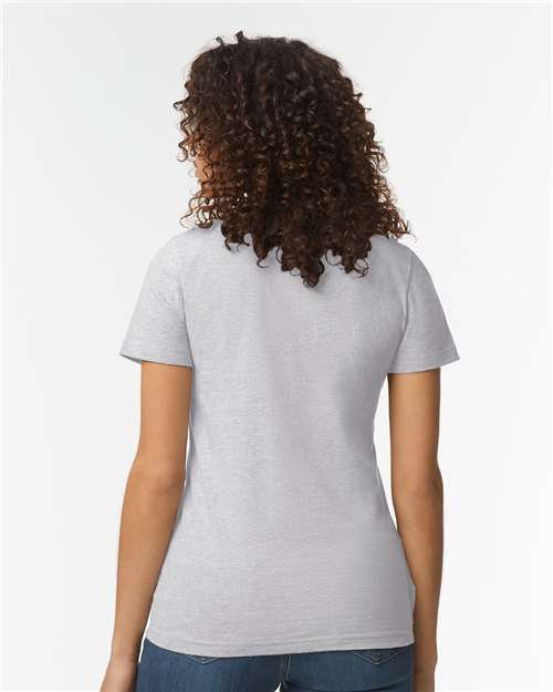 Gildan 65000L, Women's Softstyle Midweight T-shirt, Sport Grey
