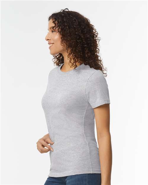 Gildan 65000L, Women's Softstyle Midweight T-shirt, Sport Grey