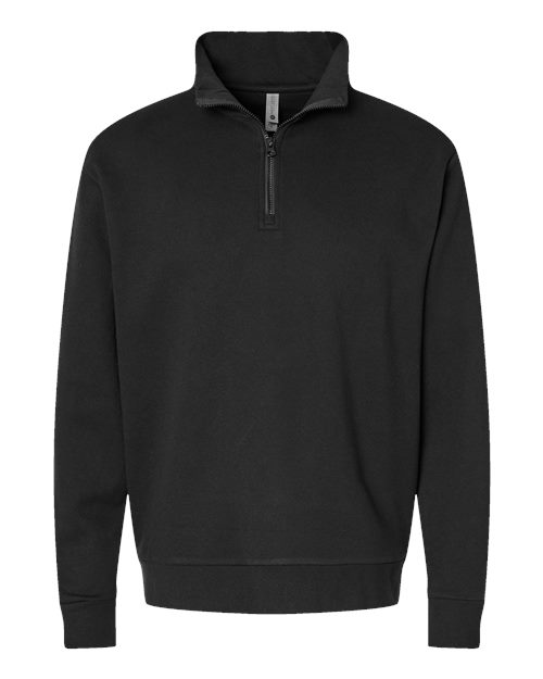 Next Level 9643, Unisex Fleece Quarter-zip Pullover, Black