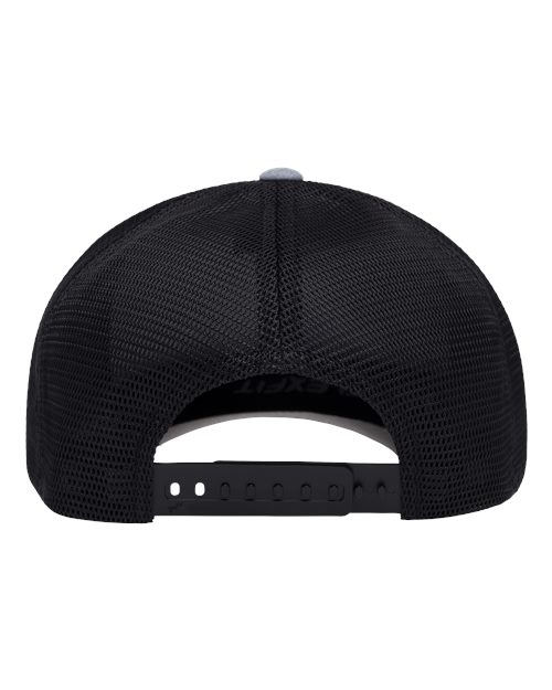 Flexfit 110M, 110 Mesh-back Cap, Heather Grey/ Black