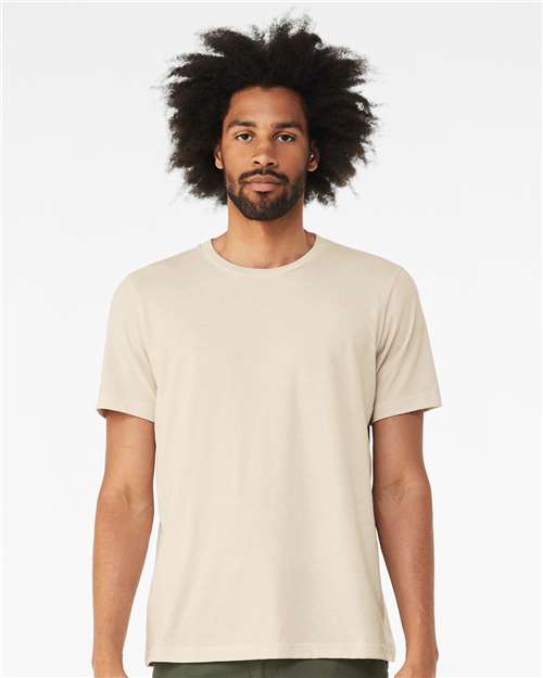 BELLA + CANVAS 3001CVC, Cvc Jersey Tee, Heather Oatmeal