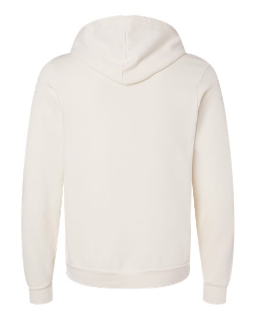 BELLA + CANVAS 3719, Unisex Sponge Fleece Hoodie Sweatshirt, Natural