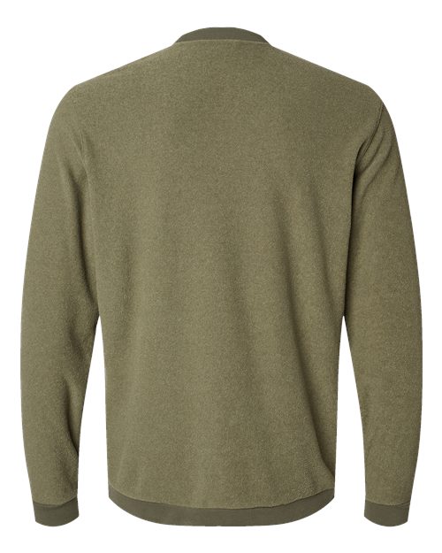 Adidas A586, Men's Terry Loop Crewneck Sweatshirt, Olive Strata