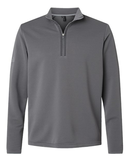 Adidas A588, Men's Spacer Quarter-zip Pullover, Grey Five