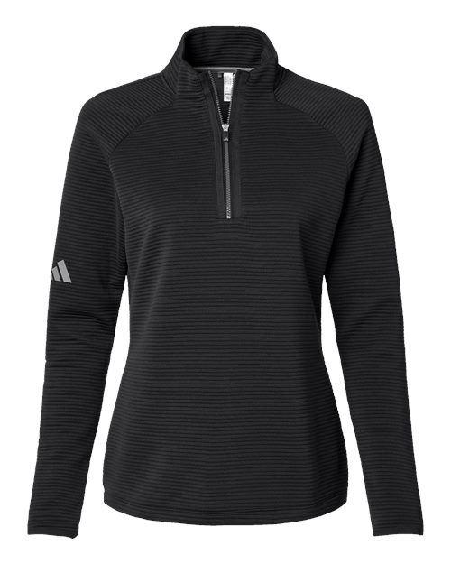 Adidas A589, Women's Spacer Quarter-zip Pullover, Black