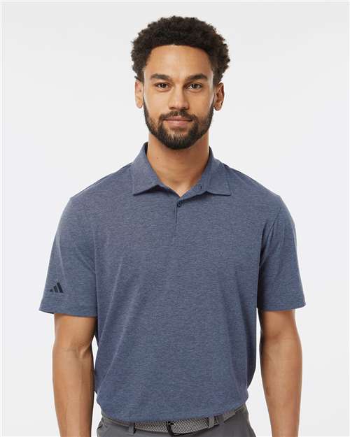 Adidas A590, Men's Blended Polo, Collegiate Navy Melange