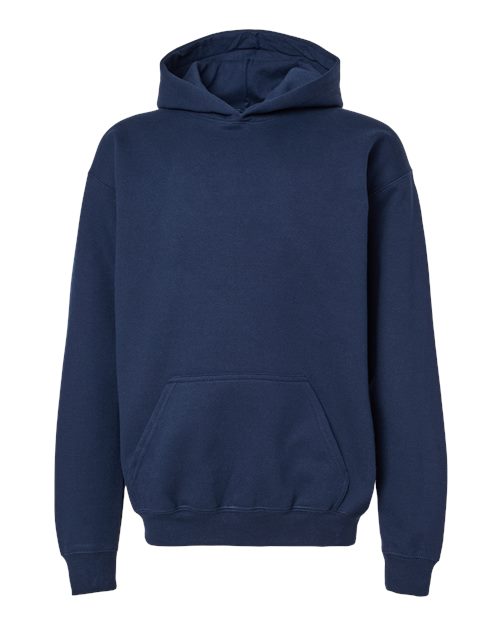 Gildan SF500B, Youth Softstyle Midweight Hooded Sweatshirt, Navy
