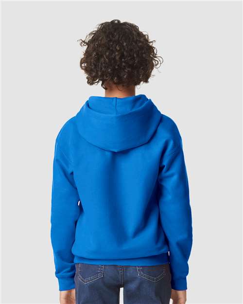 Gildan SF500B, Youth Softstyle Midweight Hooded Sweatshirt, Royal
