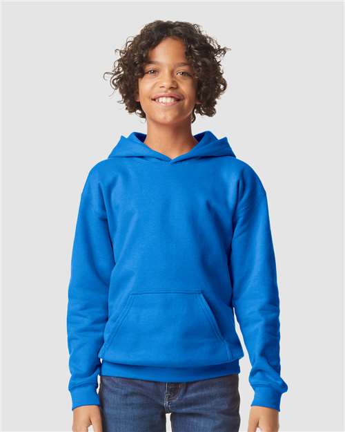 Gildan SF500B, Youth Softstyle Midweight Hooded Sweatshirt, Royal