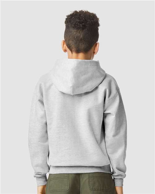 Gildan SF500B, Youth Softstyle Midweight Hooded Sweatshirt, Sport Grey