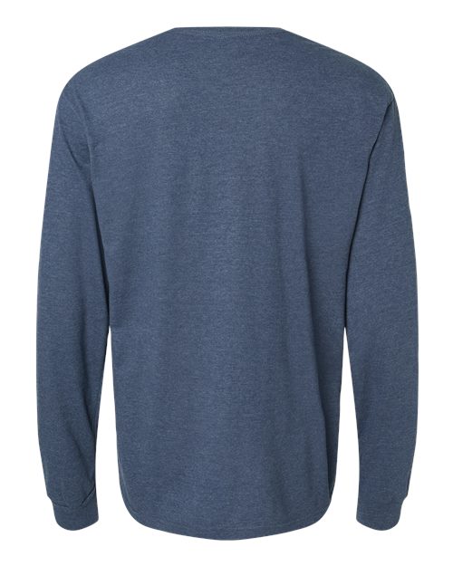 Gildan 64440CVC, Unisex Softstyle Cvc Long Sleeve T-shirt, Navy Mist