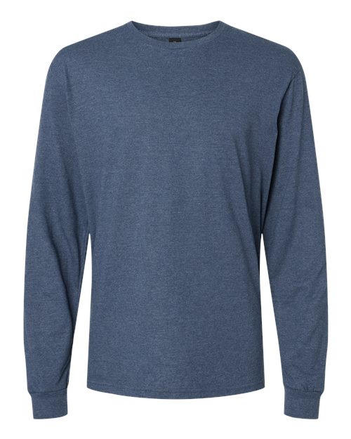 Gildan 64440CVC, Unisex Softstyle Cvc Long Sleeve T-shirt, Navy Mist