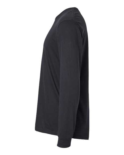 Gildan 64440CVC, Unisex Softstyle Cvc Long Sleeve T-shirt, Pitch Black