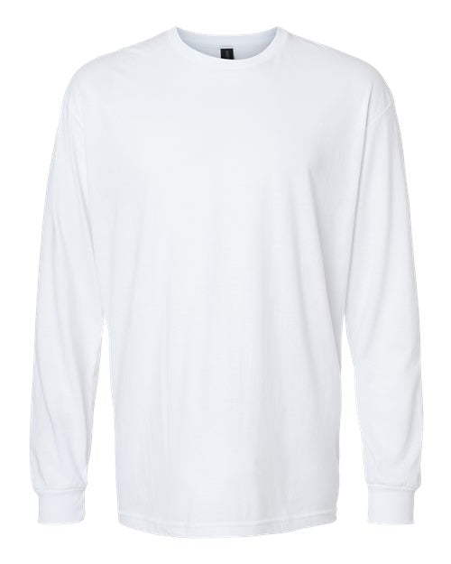Gildan 64440CVC, Unisex Softstyle Cvc Long Sleeve T-shirt, White