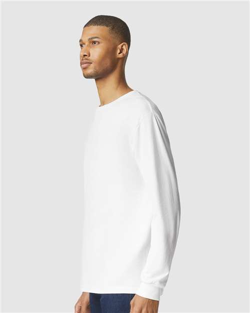 Gildan 64440CVC, Unisex Softstyle Cvc Long Sleeve T-shirt, White