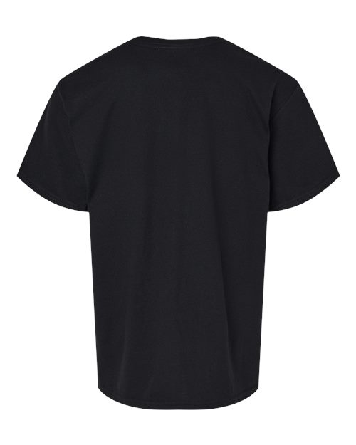 Gildan 64000BCVC, Youth Softstyle Cvc T-shirt, Pitch Black