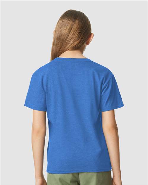 Gildan 64000BCVC, Youth Softstyle Cvc T-shirt, Royal Mist