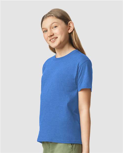 Gildan 64000BCVC, Youth Softstyle Cvc T-shirt, Royal Mist