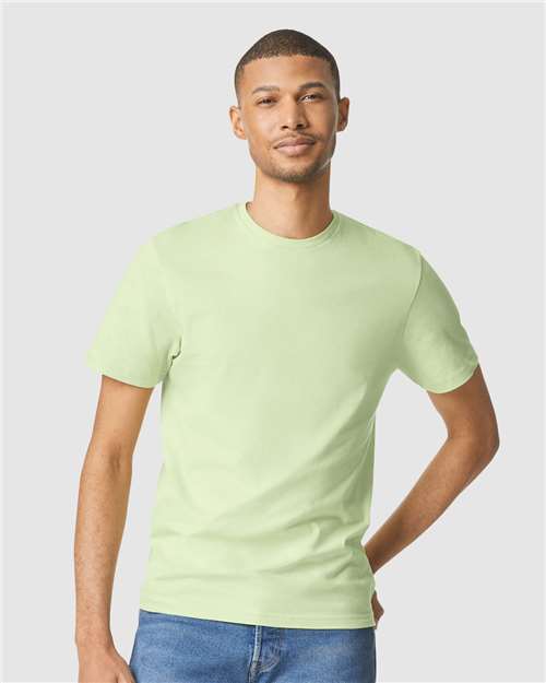 Softstyle Ring-Spun T-Shirt | Comfortable | Unisex - 64000 Pistachio casual comfortable cotton everyday wear Polyester printable ring-spun softstyle t-shirt T-Shirts - Core unisex