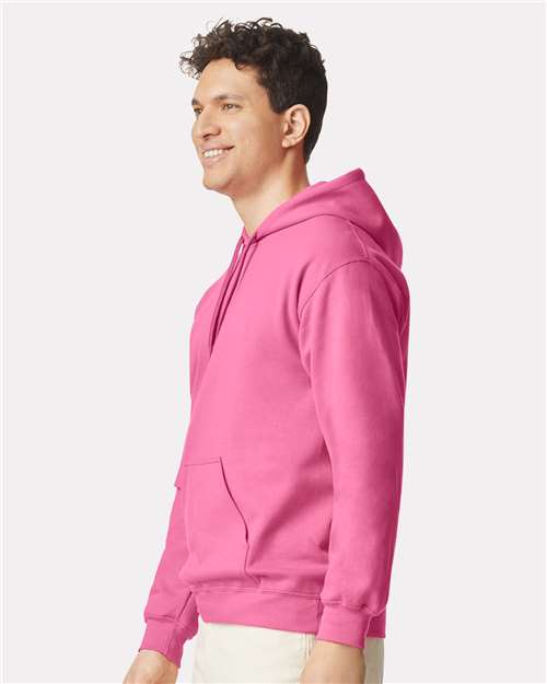 Gildan SF500 Unisex Softstyle® Midweight Hooded Sweatshirt Cotton Cotton-Poly Blend Fleece Hooded Insulated Jersey Midweight Moisture-Wicking Outerwear Pocket Polyester Regular Fit Spandex Sport / Athletic Super Heavyweight Sweatshirts & Fleece Tear-Away Label Tops Womens Womens Tops