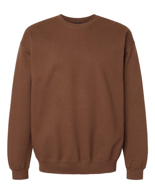 Gildan SF000, Unisex Softstyle Midweight Crewneck Sweatshirt, Cocoa