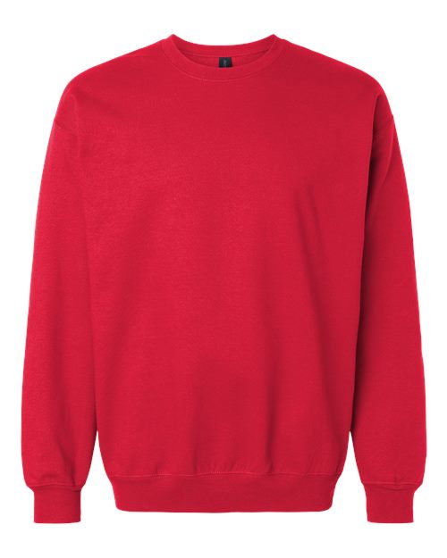 Gildan SF000 Unisex Softstyle® Midweight Crewneck Sweatshirt Cotton Cotton-Poly Blend Crewneck Fleece Midweight Moisture-Wicking Outerwear Polyester Regular Fit Spandex Sport / Athletic Super Heavyweight Sweatshirts & Fleece Tear-Away Label Tops Womens Womens Tops