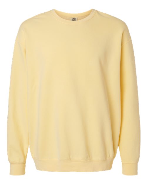 Comfort Colors 1466, Unisex Garment-dyed Lightweight Crewneck Sweatshirt, Butter