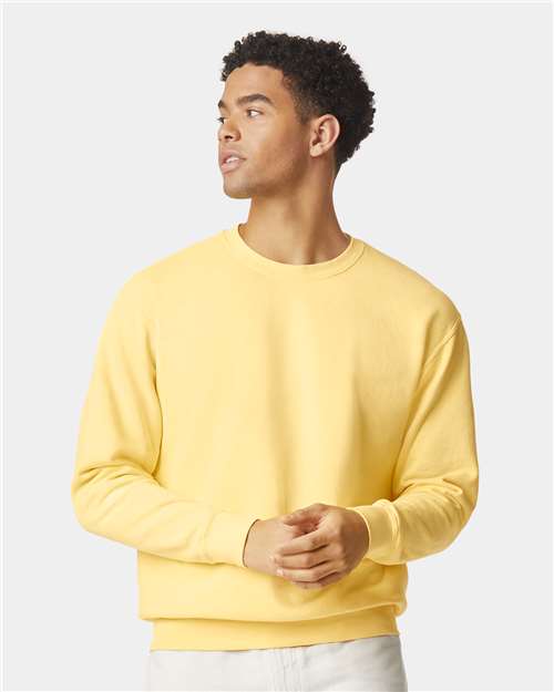 Comfort Colors 1466, Unisex Garment-dyed Lightweight Crewneck Sweatshirt, Butter