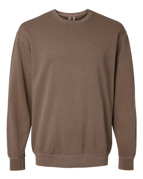 Comfort Colors 1466, Unisex Garment-dyed Lightweight Crewneck Sweatshirt, Espresso