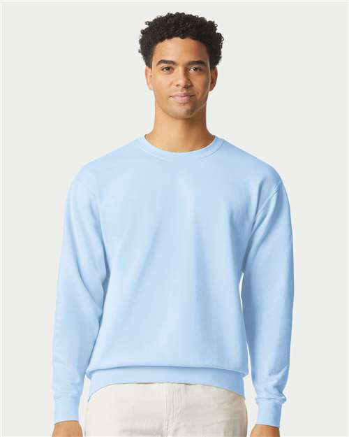 Comfort Colors 1466, Unisex Garment-dyed Lightweight Crewneck Sweatshirt, Hydrangea