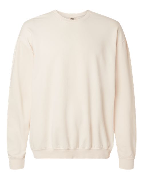 Comfort Colors 1466, Unisex Garment-dyed Lightweight Crewneck Sweatshirt, Ivory
